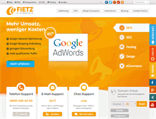 Tablet Screenshot of fietz-medien.de